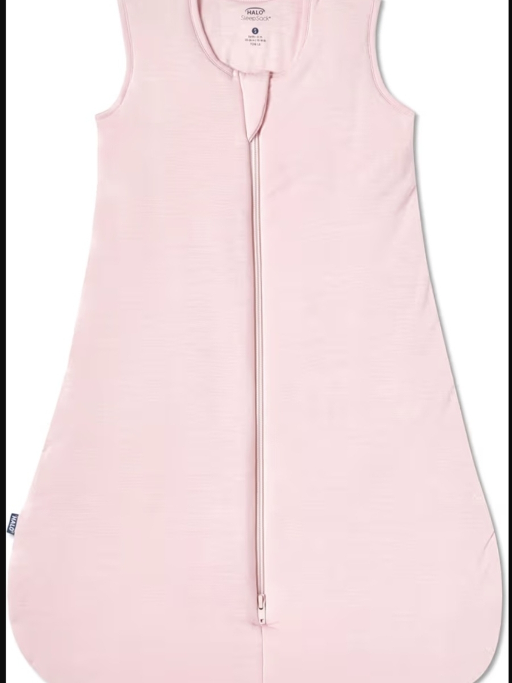 Halo Sleeveless Sleep Sack in Light Pink